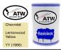 Preview: Chevrolet, Lemonwood Yellow, YY (1966): 500ml Lackdose, von ATW Autoteile West.